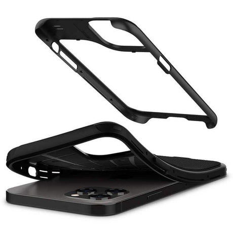 Противоударен Хибриден Калъф за iPhone 12 pro Max, Spigen Hybrid NX Case, Черен (3)