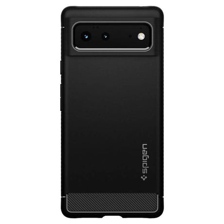 Противоударен Калъф за Google Pixel 6, Spigen Rugged Armor Case, Черен (4)