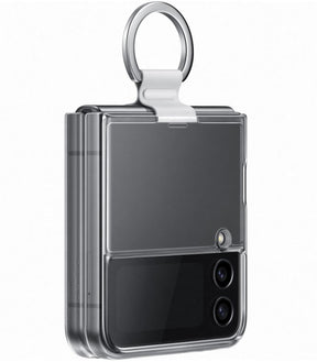 Оригинален Калъф за Samsung Z Flip 4, Clear Cover with Ring Case EF-OF721CTEGWW, Прозрачен