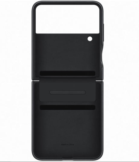 Оригинален Кожен Калъф Samsung Z Flip 4, Flap Leather Case EF-VF721LBE, Черен (6)