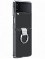 Оригинален Калъф за Samsung Z Flip 4, Clear Cover with Ring Case EF-OF721CTEGWW, Прозрачен (3)