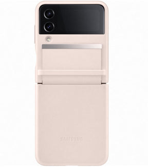 Оригинален Кожен Калъф Samsung Z Flip 4, Flap Leather Case EF-VF721LPEGWW, Розов