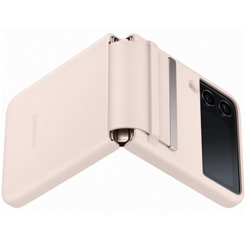 Оригинален Кожен Калъф Samsung Z Flip 4, Flap Leather Case EF-VF721LPEGWW, Розов (4)