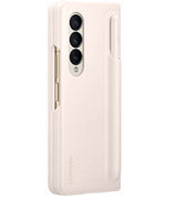 Оригинален Калъф с Писалка за Samsung Z Fold 4, Standing Cover with Pen Case EF-OF93PCU, Бежов (6)