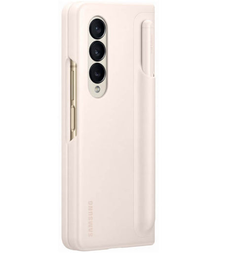 Оригинален Калъф с Писалка за Samsung Z Fold 4, Standing Cover with Pen Case EF-OF93PCU, Бежов (6)