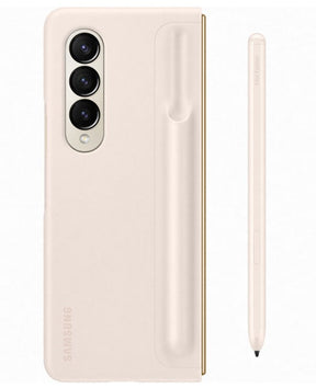 Оригинален Калъф с Писалка за Samsung Z Fold 4, Standing Cover with Pen Case EF-OF93PCU, Бежов