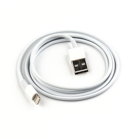 USB Кабел за iPhone (Lightning) 1m HQ, Бял (Bulk) (3)