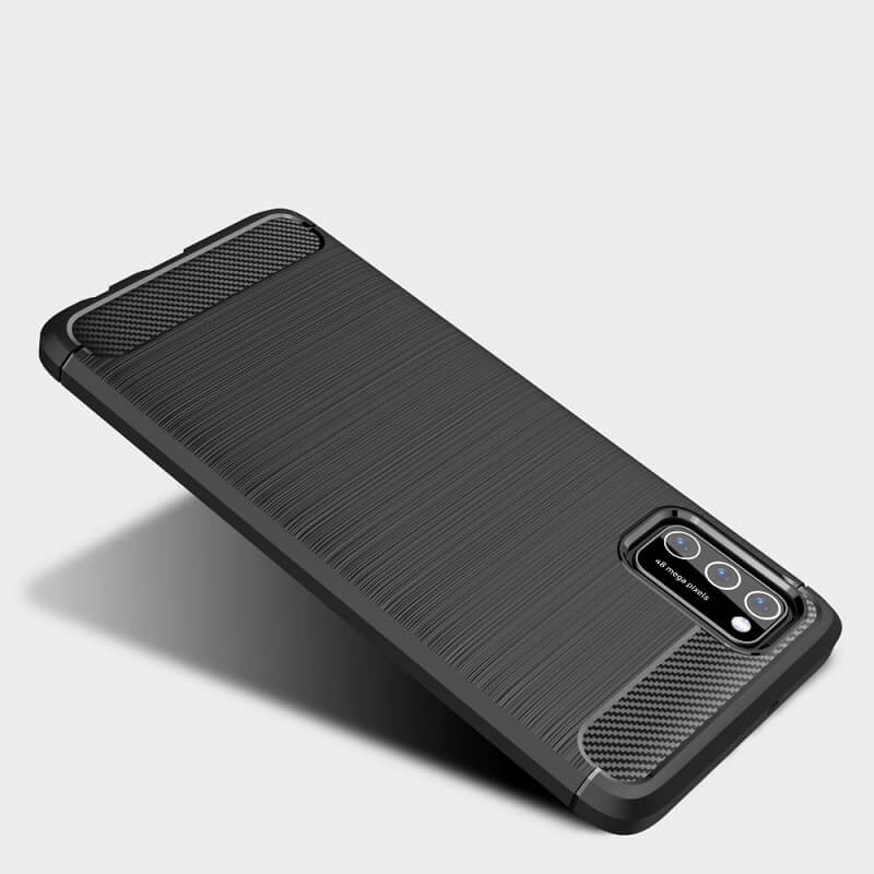 Защитен Калъф за Samsung A03S, Tech-Protect Premium Carbon Case, Черен (2)