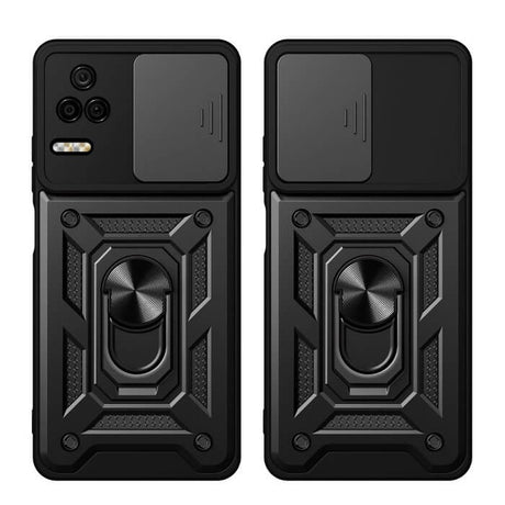 Калъф с Предпазител за Камера за Xiaomi Poco F4, Tech-Protect Kickstand Pro Case, Черен (6)