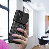 Калъф с Предпазител за Камера за Xiaomi Poco X4 GT, Kickstand Pro Case, Черен (5)
