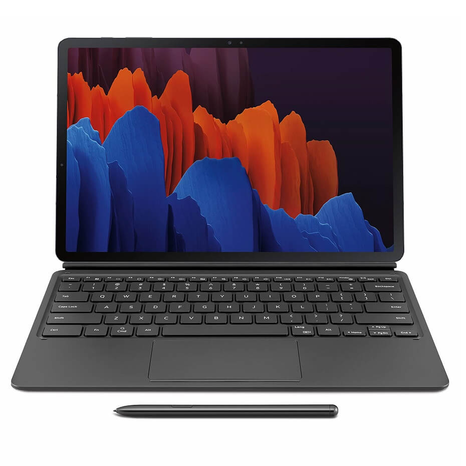 Оригинален Калъф за Samsung Tab S8 / S7 Book Keyboard-TouchPad Case EF-DT870UBE, Черен (3)