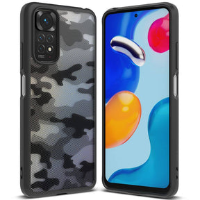 Противоударен Калъф за Xiaomi Redmi Note 11, Ringke Fusion Matte Camo, Черен