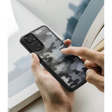 Противоударен Калъф за Xiaomi Redmi Note 11, Ringke Fusion Matte Camo, Черен (7)