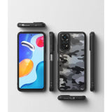 Противоударен Калъф за Xiaomi Redmi Note 11, Ringke Fusion Matte Camo, Черен (4)