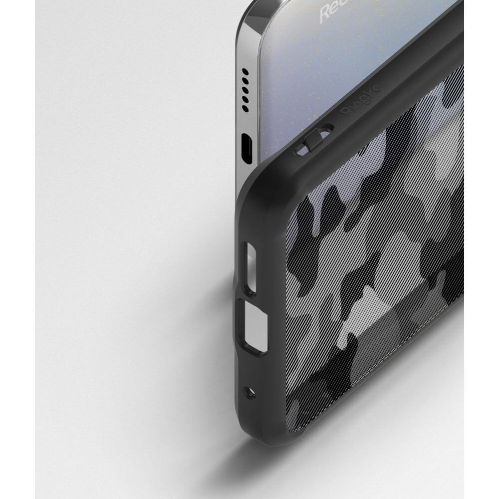 Противоударен Калъф за Xiaomi Redmi Note 11, Ringke Fusion Matte Camo, Черен (6)