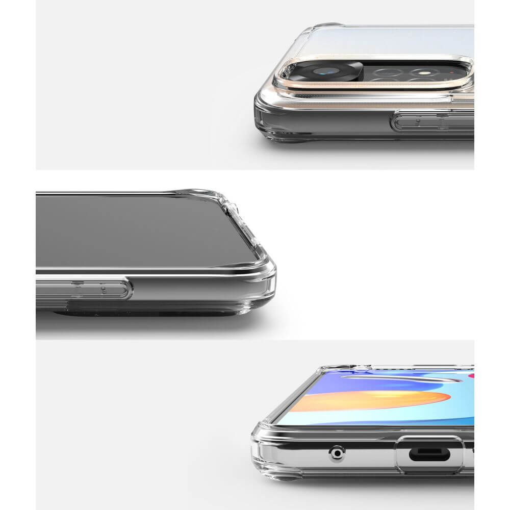 Противоударен Калъф за Xiaomi Redmi Note 11, Ringke Fusion Case, Прозрачен (3)