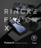 Противоударен Калъф за Xiaomi 11T, Ringke Fusion X Camo Case, Черен (3)