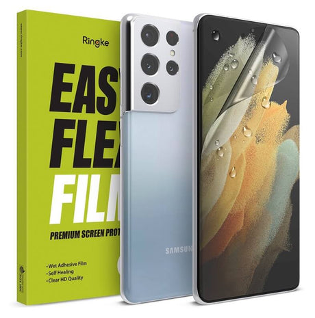 Гъвкав Протектор за Samsung S21 Ultra, Ringke Dual Easy Full Glass, Прозрачен