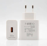 Оригинално Зарядно с Кабел Huawei 66W Super Charger 220v, Бял (Bulk) (3)