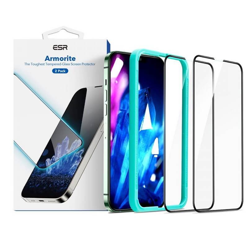 Стъклен Протектор за iPhone 13 Pro/ 13, ESR Armorite 5D Glass 2бр., Прозрачен