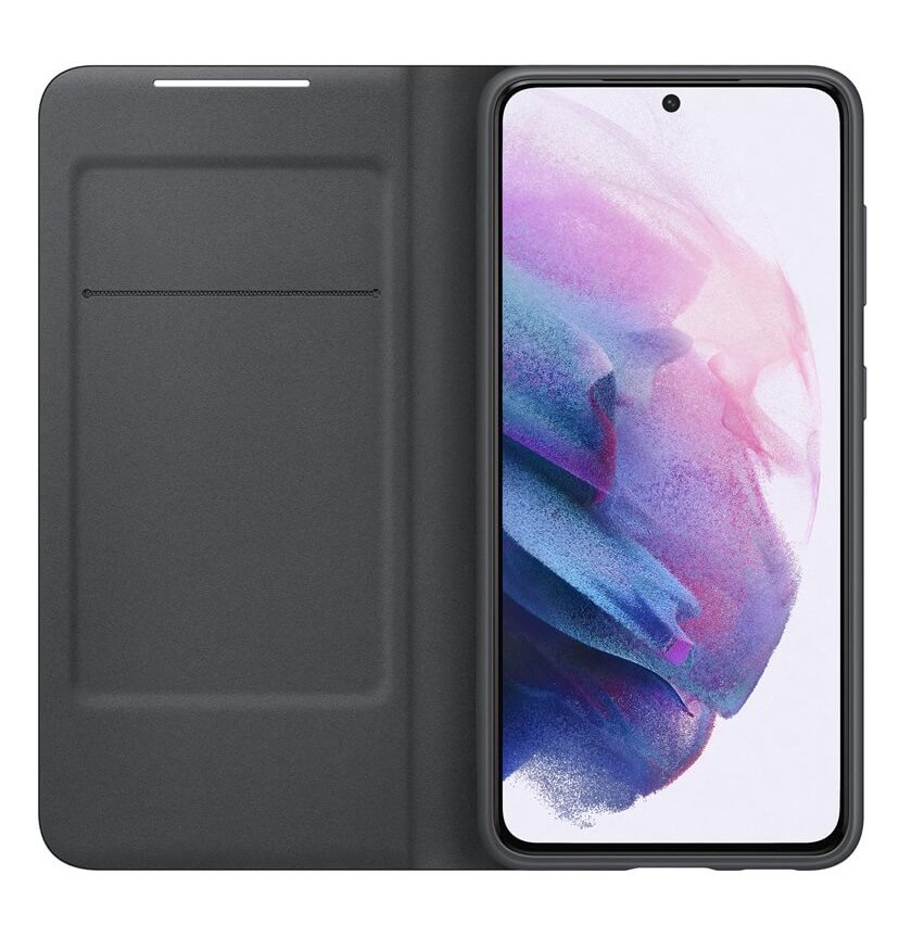 Оригинален Активен Калъф за Samsung S21 Plus Led View Cover Book Case EF-NG996PBEGWW, Черен (4)