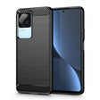 Защитен Калъф за Xiaomi Poco F4, Tech-Protect Premium Carbon Case, Черен