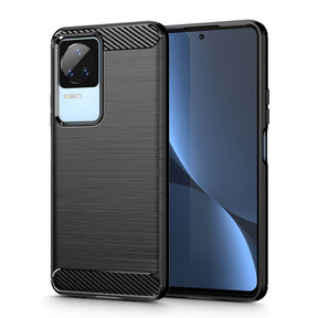 Защитен Калъф за Xiaomi Poco F4, Tech-Protect Premium Carbon Case, Черен