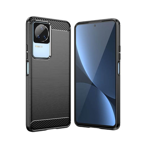 Защитен Калъф за Xiaomi Poco F4, Tech-Protect Premium Carbon Case, Черен (4)