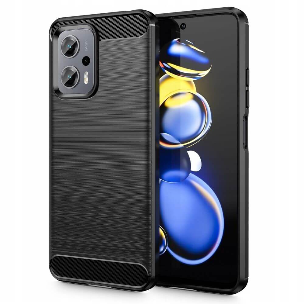 Защитен Калъф за Xiaomi Poco X4 GT, Tech-Protect Premium Carbon Case, Черен