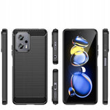 Защитен Калъф за Xiaomi Poco X4 GT, Tech-Protect Premium Carbon Case, Черен (4)