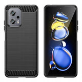 Защитен Калъф за Xiaomi Poco X4 GT, Tech-Protect Premium Carbon Case, Черен (2)