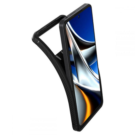 Противоударен Калъф за Xiaomi Poco X4 Pro 5G, Spigen Rugged Armor Case, Черен (7)