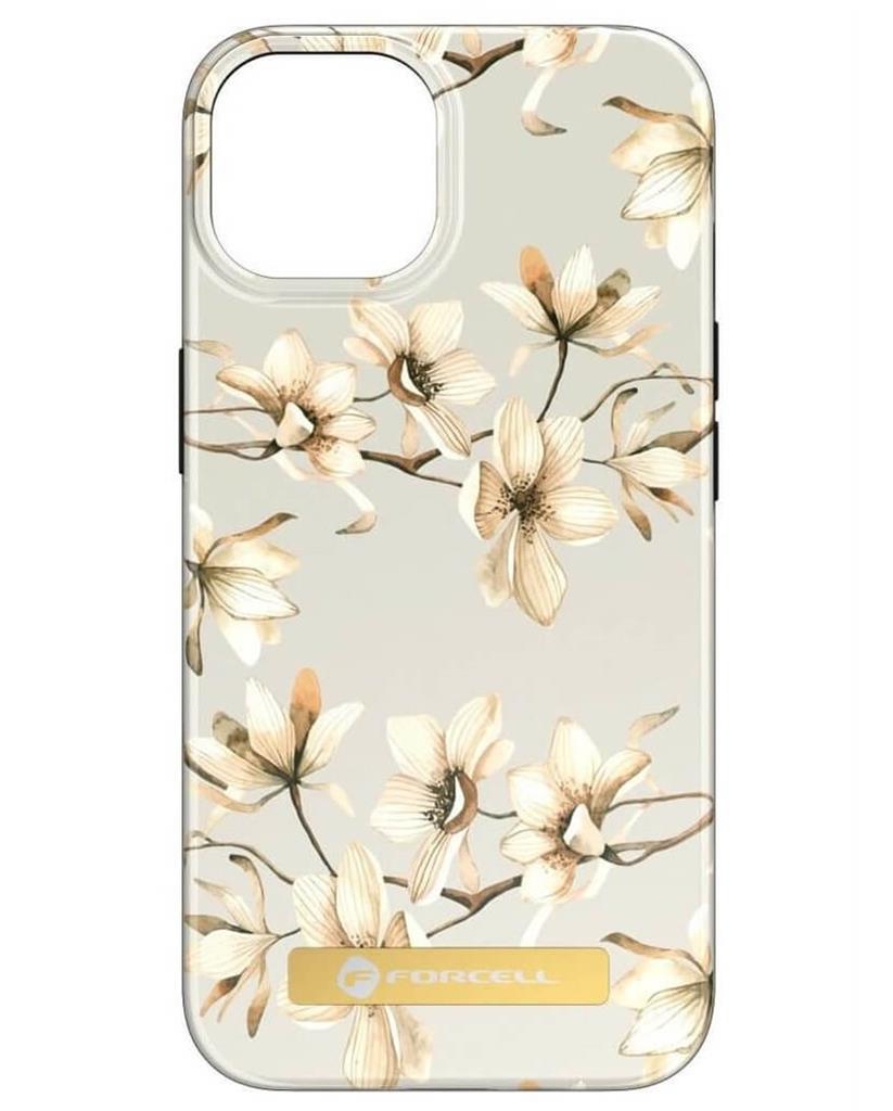 Magsafe Калъф за iPhone 15 Pro, Forcell F-Protect Mirage Spring Flowers, Цветен