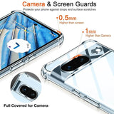 Противоударен Силиконов Калъф за Google Pixel 8A, GKK Shockproof Case, Прозрачен (5)