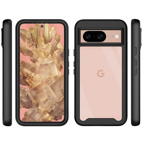 Цялостен Калъф за Google Pixel 8A, Tech-Protect Defense 360 Pro Case, Черен (2)