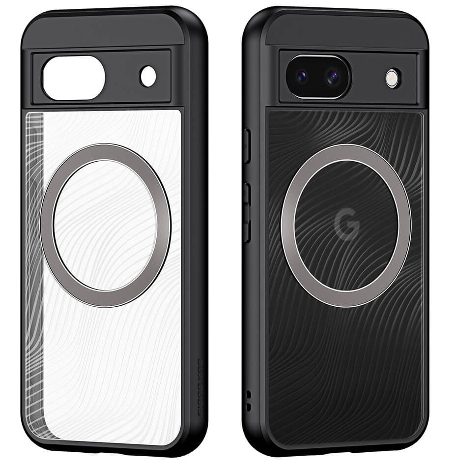 Magsafe Тънък Калъф за Google Pixel 8A, Dux Ducis Aimo Magsafe Case, Черен (2)