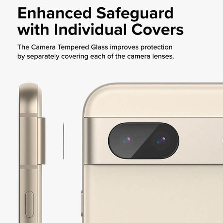 Протектор за Камерата на Google Pixel 8A, Ringke Cam Tempered Glass, Прозрачен (5)