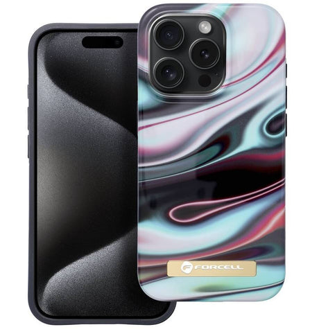 Magsafe Калъф за iPhone 15 Pro Max, Forcell F-Protect Mirage Glow, Цветен (3)