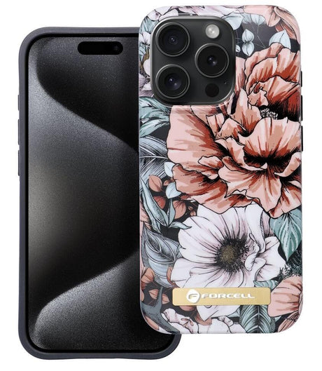 Magsafe Калъф за iPhone 15 Pro, Forcell F-Protect Mirage Bloom Bush, Цветен (3)