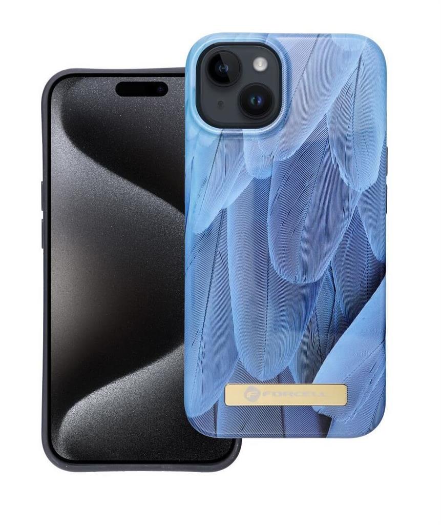 Magsafe Калъф за iPhone 15, Forcell F-Protect Mirage Blue Bird, Цветен (3)