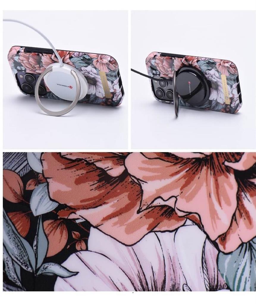 Magsafe Калъф за iPhone 14 Pro Max, Forcell F-Protect Mirage Bloom Bush, Цветен (4)