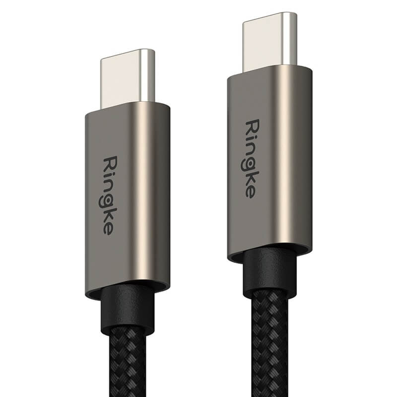USB-C Кабел, Ringke USB-C to USB-C 60W 0.5m, Черен