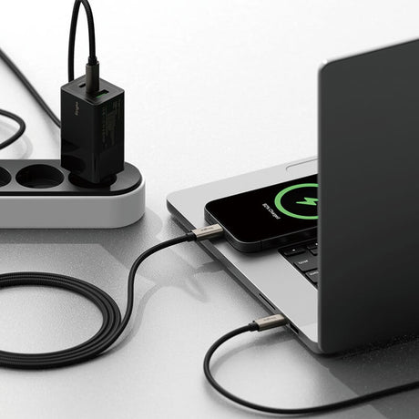 USB-C Кабел, Ringke USB-C to USB-C 60W 0.5m, Черен (3)