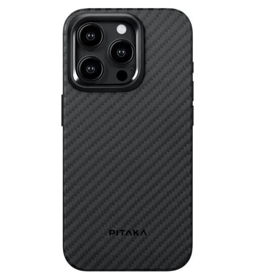 Magsafe Калъф за iPhone 15 Pro, Pitaka MagEZ Pro 4 Case, Черен