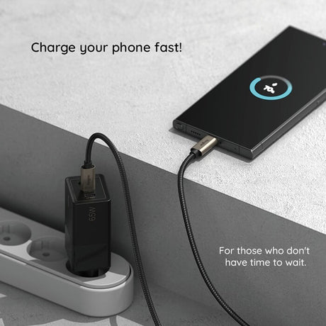 USB-C Кабел, Ringke USB-C to USB-C 60W 0.5m, Черен (7)