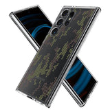 Противоударен Калъф за Samsung S24 Ultra, Spigen Ultra Hybrid Digital Camo Case, Прозрачен (4)