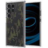 Противоударен Калъф за Samsung S24 Ultra, Spigen Ultra Hybrid Digital Camo Case, Прозрачен (3)