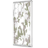 Противоударен Калъф за Samsung S24 Ultra, Spigen Ultra Hybrid Digital Camo Case, Прозрачен (6)