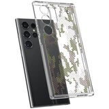 Противоударен Калъф за Samsung S24 Ultra, Spigen Ultra Hybrid Digital Camo Case, Прозрачен (5)