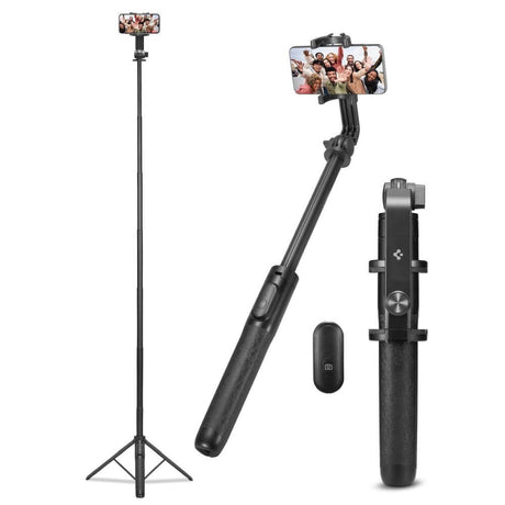 Блутут Статив, Spigen Wireless Selfie Stick-tripod S560W, Черен (3)